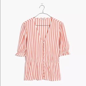 Madewell Peplum Popover Top